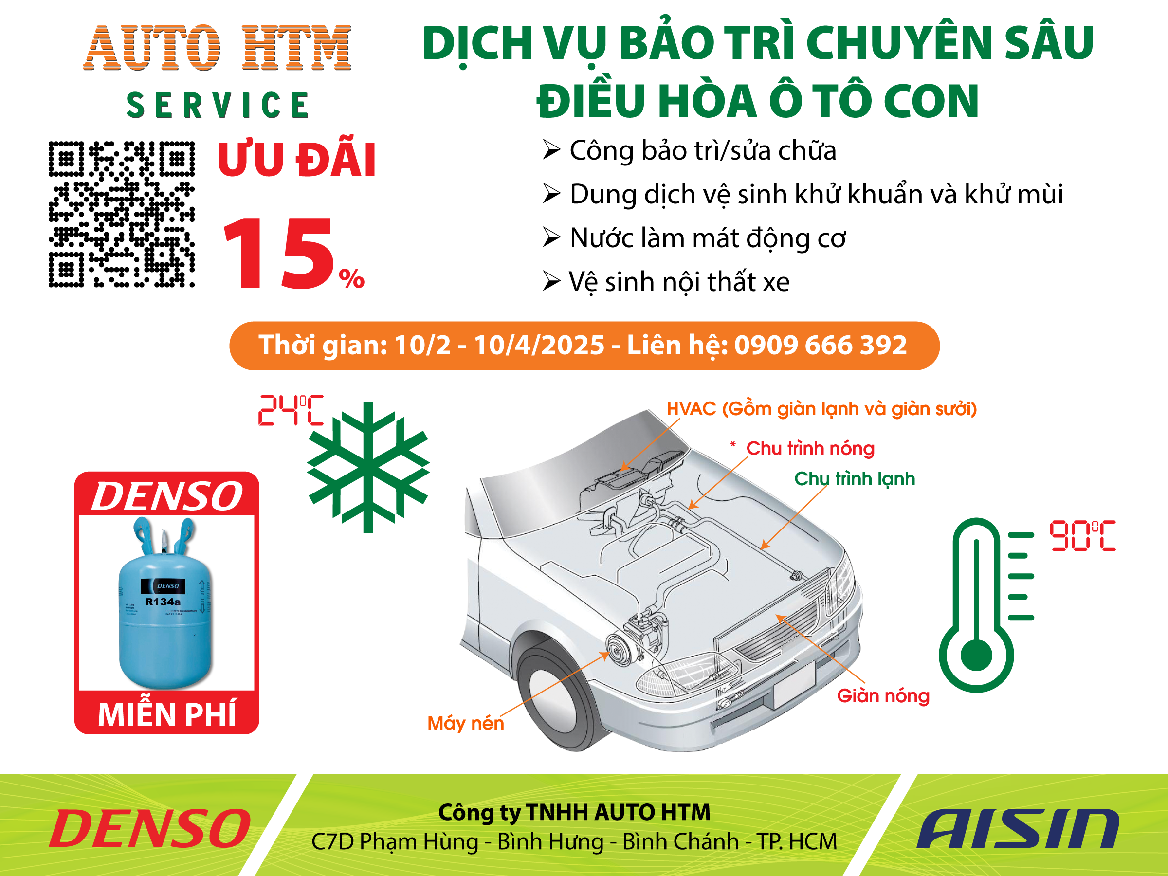 BẢO TRÌ CHUYÊN SÂU ĐIỀU HÒA  Ô TÔ